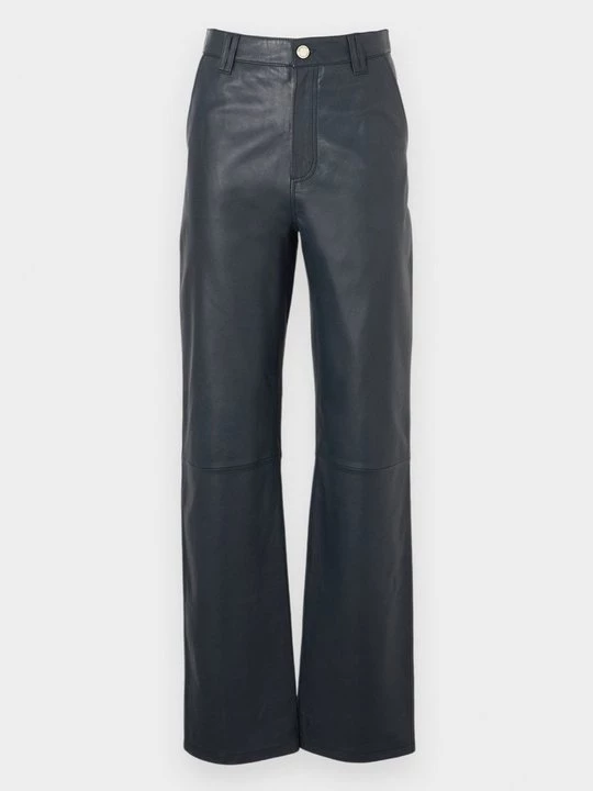 Foto van product Leren broek 2nd Day donkerblauw