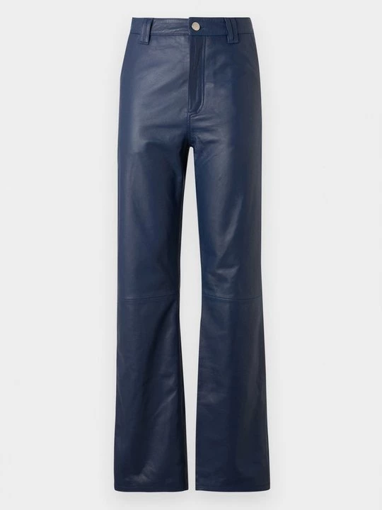 Foto van product Leren broek 2nd Day donkerblauw