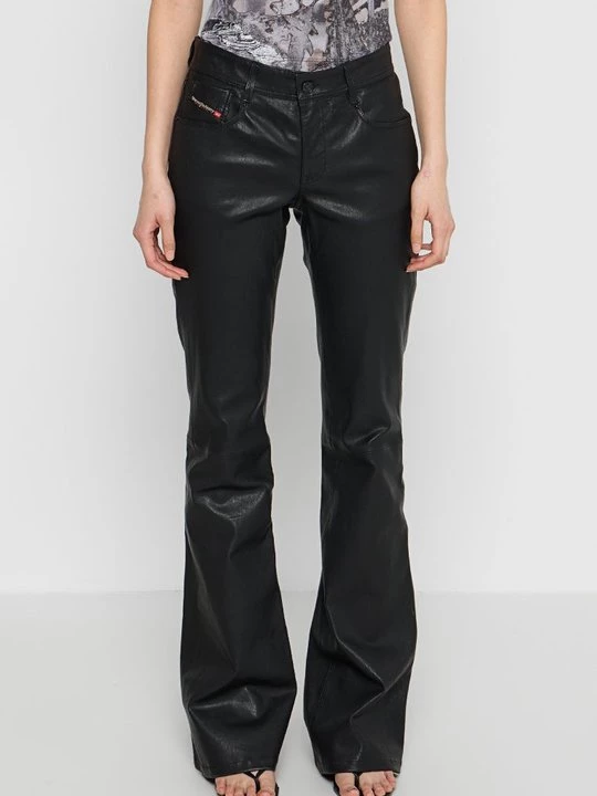 Foto van product Leren broek Diesel zwart