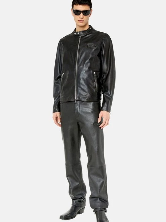 Foto van product Leren broek Diesel zwart