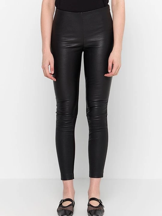 Foto van product Leren broek KARL LAGERFELD zwart