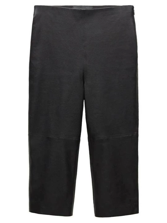 Foto van product Leren broek Mango zwart