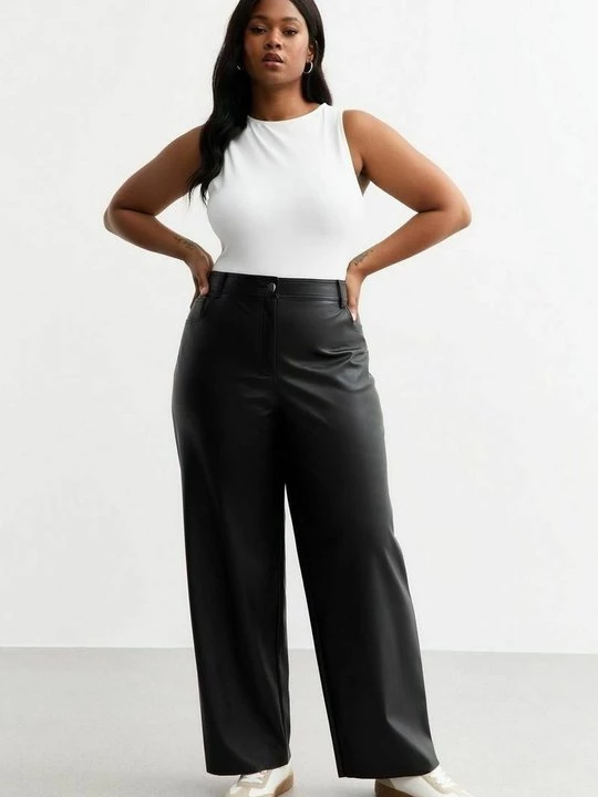 Foto van product Leren broek New Look zwart