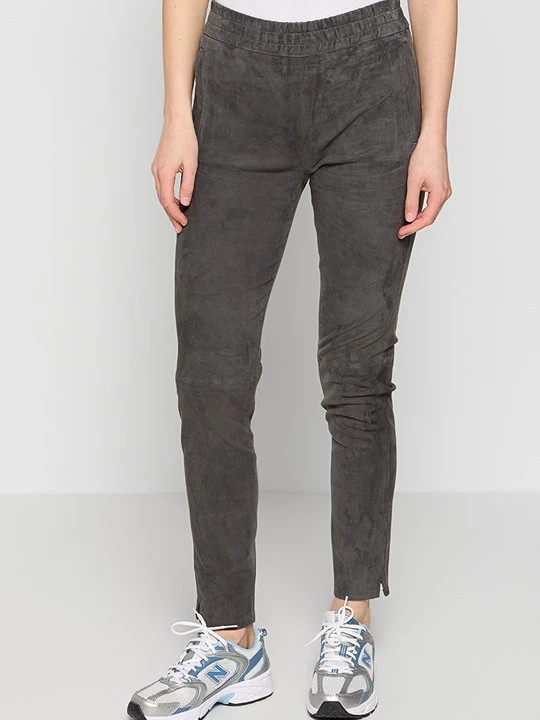 Foto van product Leren broek Oakwood donkergrijs