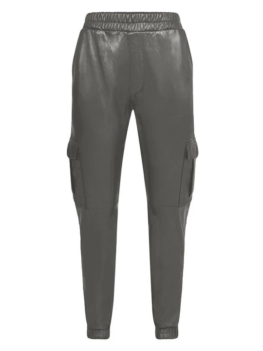 Foto van product Leren broek Oakwood kaki