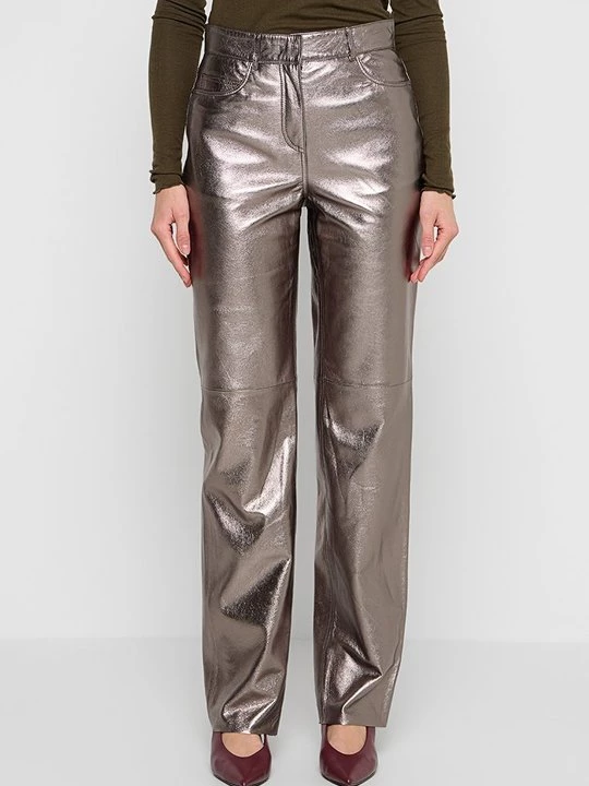 Foto van product Leren broek RIANI grijs