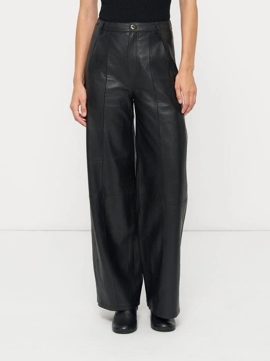 Foto van product Leren broek Sandro zwart