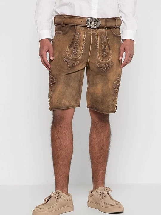 Foto van product Leren broek Stockerpoint bruin
