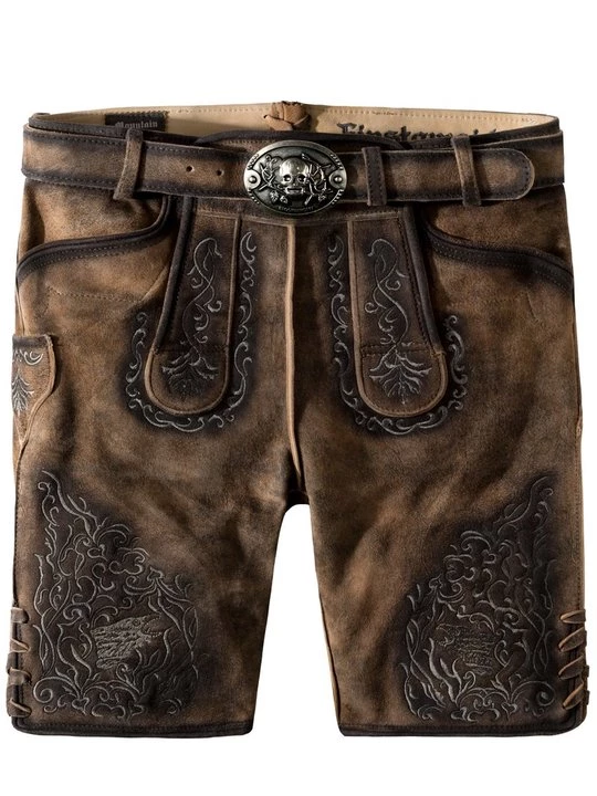 Foto van product Leren broek Stockerpoint bruin