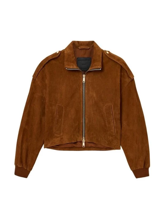 Foto van product Leren jas AllSaints cognac