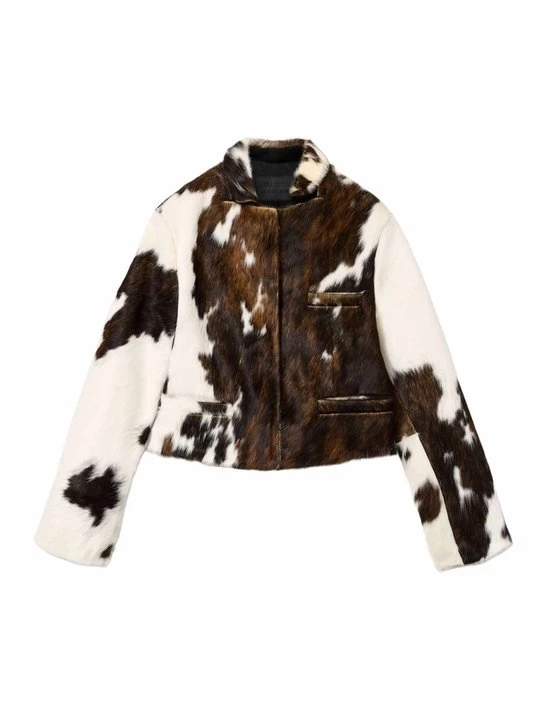 Foto van product Leren jas AllSaints gemêleerd bruin