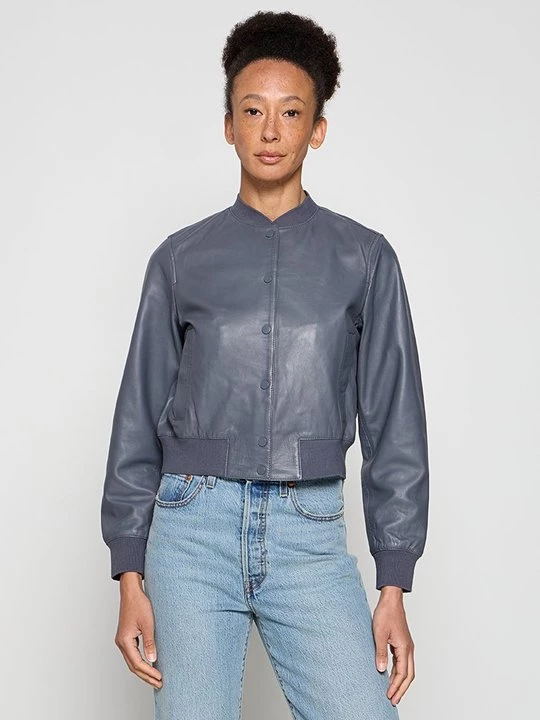 Foto van product Leren jas AllSaints grijs