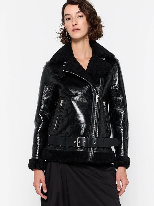 Foto van product Leren jas AllSaints zwart