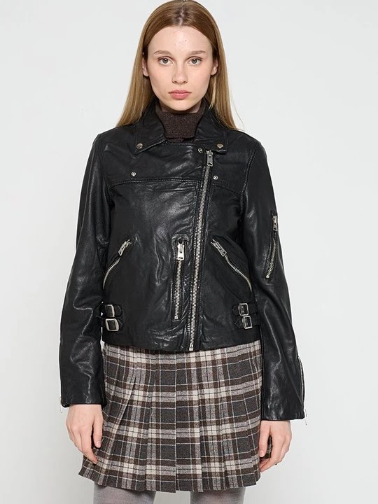 Foto van product Leren jas AllSaints zwart