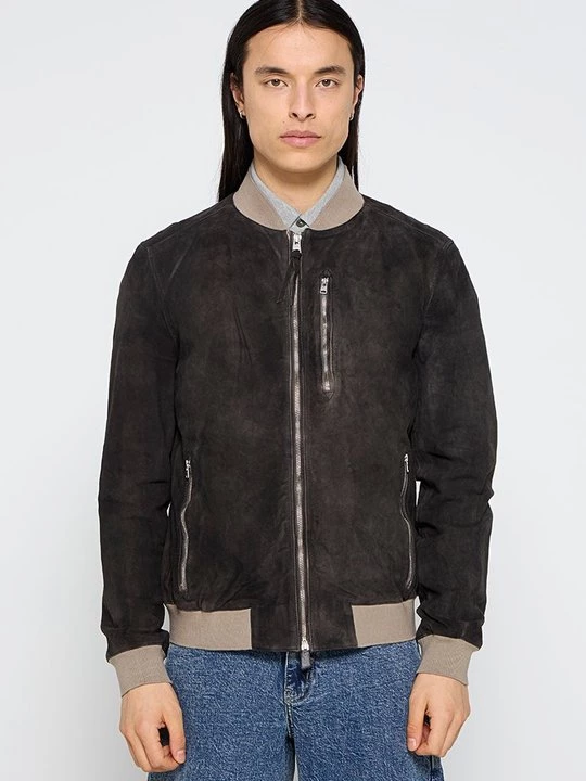Foto van product Leren jas AllSaints zwart