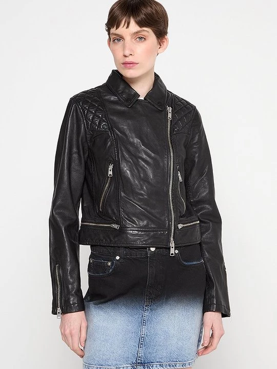 Foto van product Leren jas AllSaints zwart