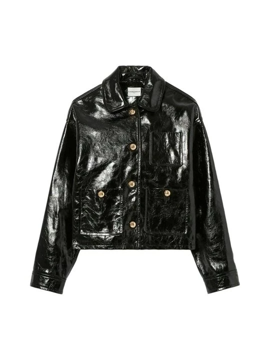 Foto van product Leren jas CLAUDIE PIERLOT zwart