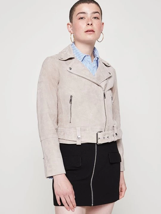 Foto van product Leren jas Club Monaco taupe