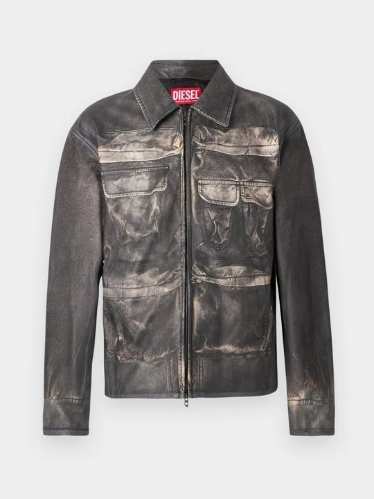 Foto van product Leren jas Diesel zwart