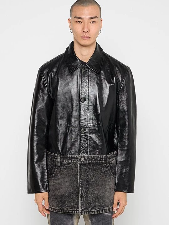 Foto van product Leren jas Diesel zwart