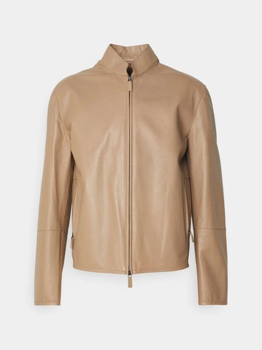 Foto van product Leren jas Emporio Armani beżowy