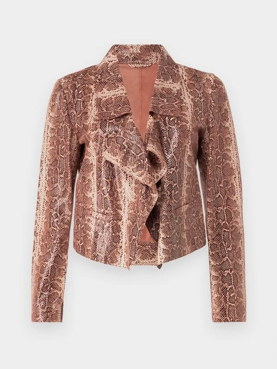 Foto van product Leren jas Emporio Armani bruin
