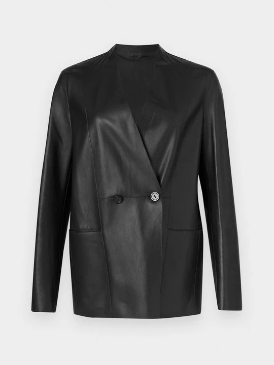 Foto van product Leren jas Emporio Armani zwart