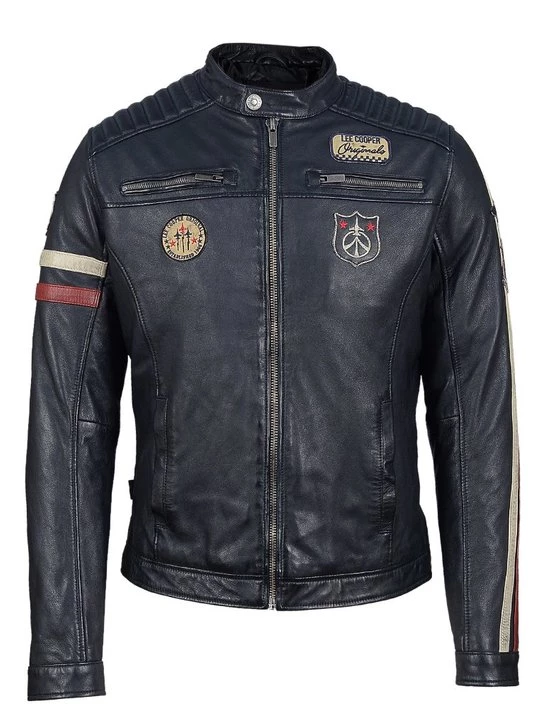 Foto van product Leren jas Lee Cooper blauw