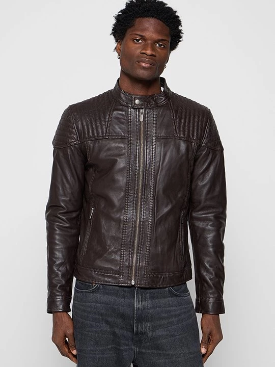 Foto van product Leren jas Lee Cooper bruin