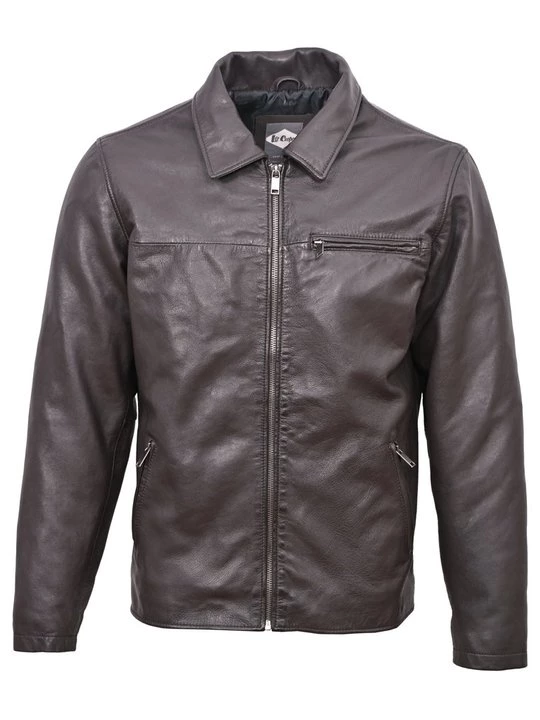 Foto van product Leren jas Lee Cooper bruin