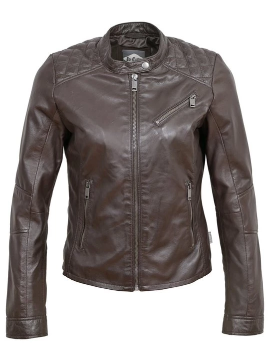 Foto van product Leren jas Lee Cooper bruin