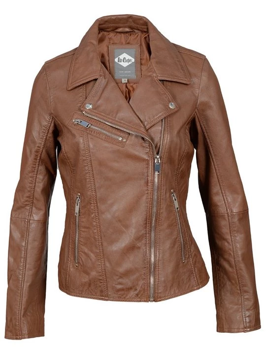 Foto van product Leren jas Lee Cooper cognac