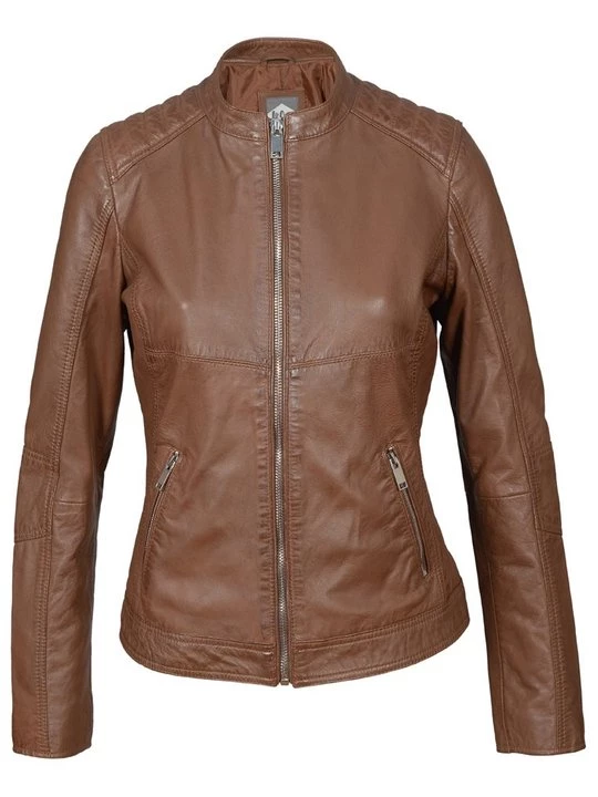 Foto van product Leren jas Lee Cooper cognac