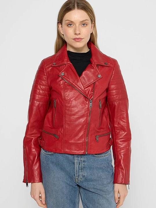 Foto van product Leren jas Lee Cooper rood