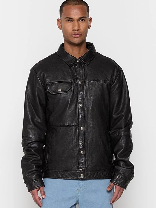 Foto van product Leren jas Lee Cooper zwart