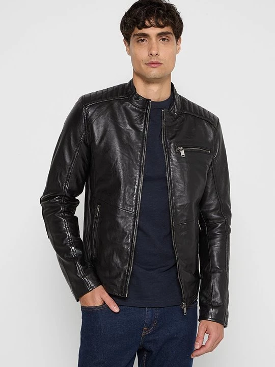 Foto van product Leren jas Lee Cooper zwart