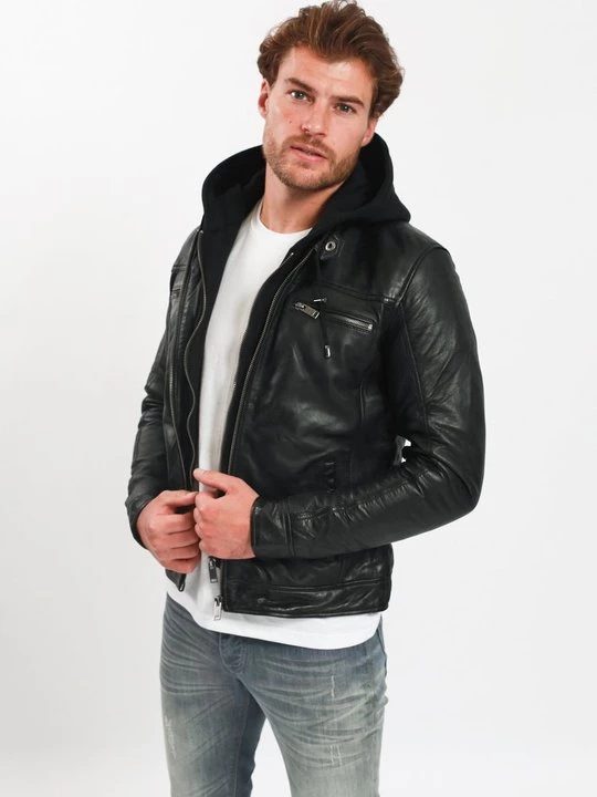 Foto van product Leren jas Lee Cooper zwart