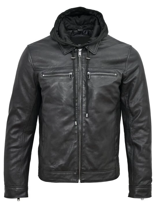 Foto van product Leren jas Lee Cooper zwart