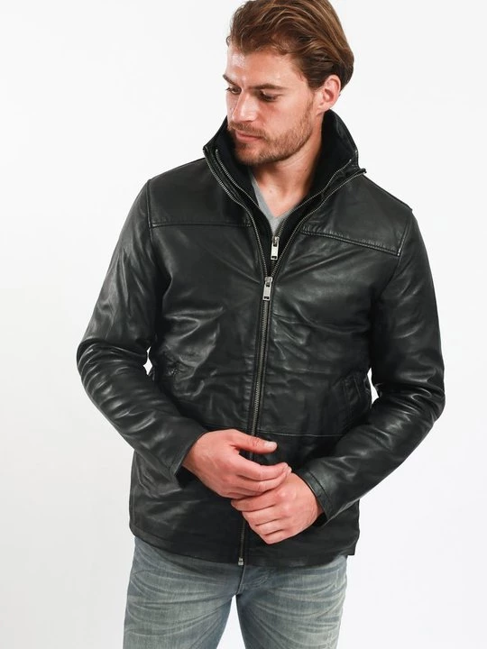 Foto van product Leren jas Lee Cooper zwart