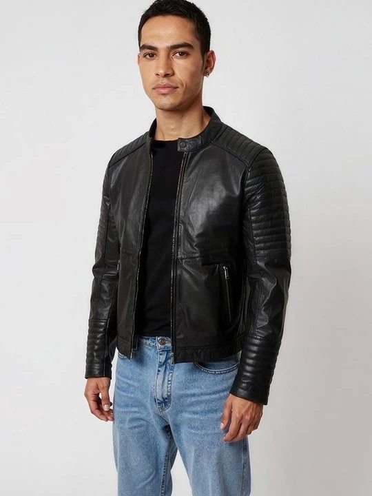 Foto van product Leren jas Lee Cooper zwart