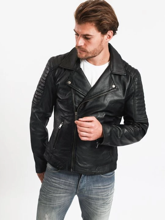 Foto van product Leren jas Lee Cooper zwart