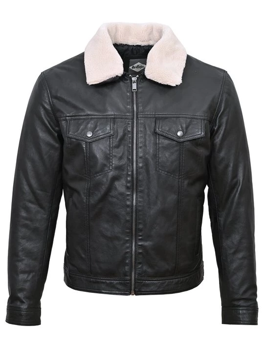 Foto van product Leren jas Lee Cooper zwart