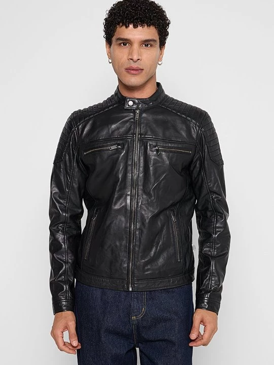 Foto van product Leren jas Lee Cooper zwart