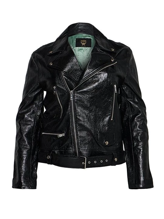 Foto van product Leren jas MCM zwart