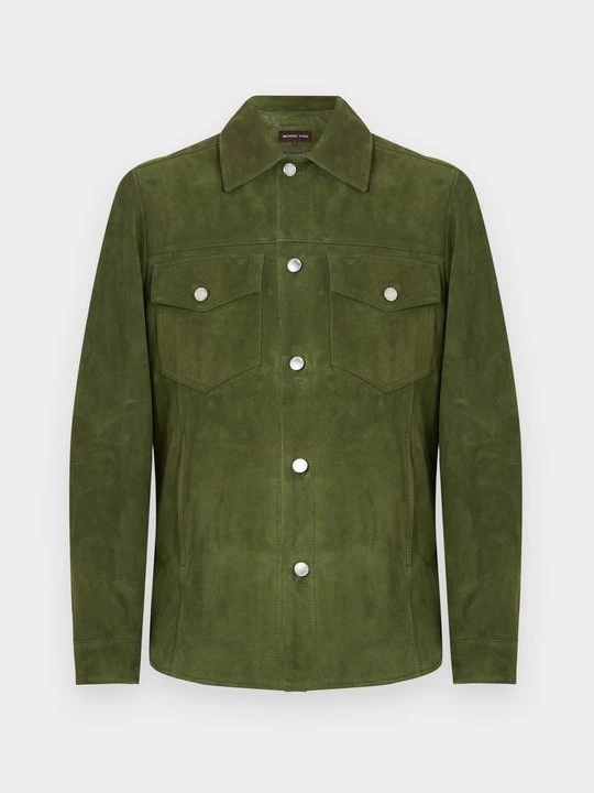 Foto van product Leren jas Michael Kors groen