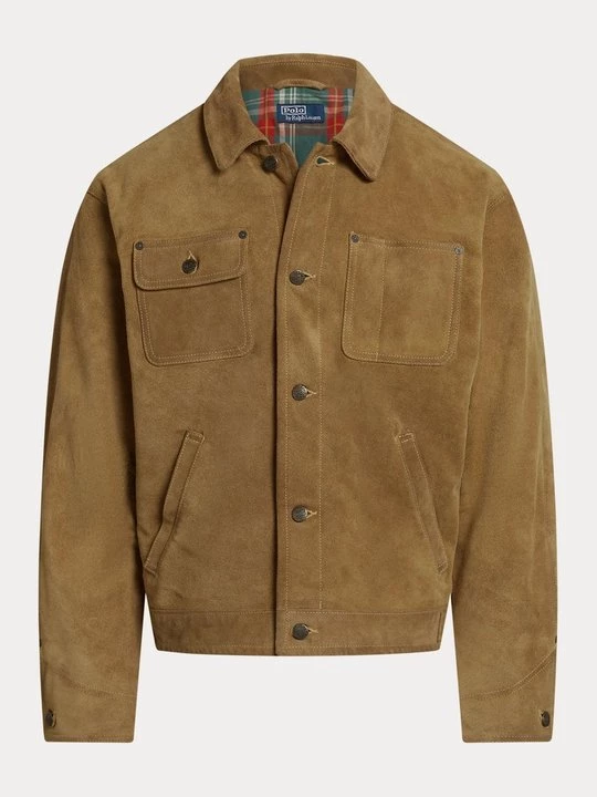 Foto van product Leren jas Polo Ralph Lauren lichtbruin