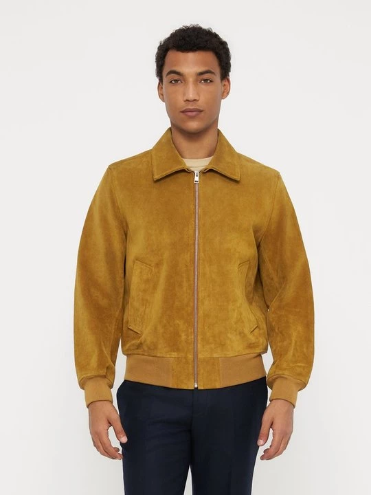 Foto van product Leren jas Sandro camel