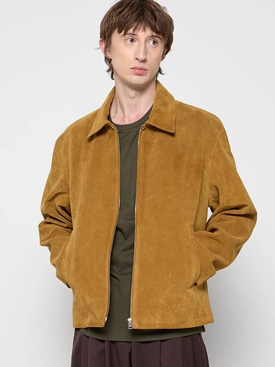 Foto van product Leren jas Sandro camel