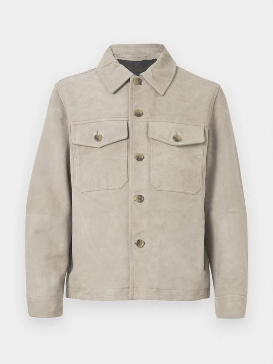 Foto van product Leren jas Selected taupe