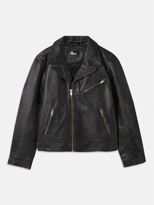 Foto van product Leren jas The Kooples zwart